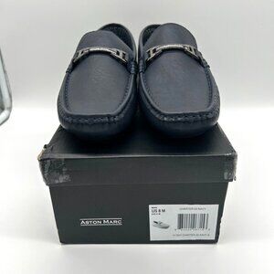 Aston Marc Shoes Men's Size 8M Charter Bit Loafers Navy Open Box